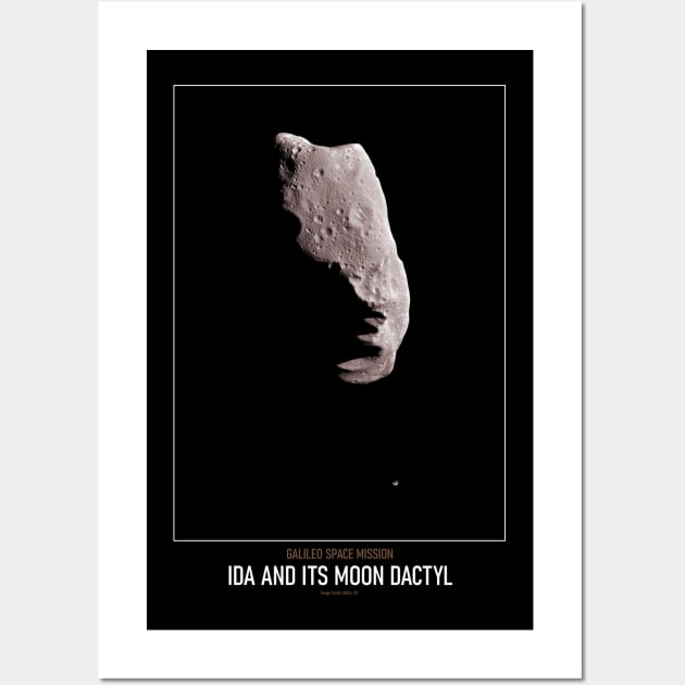 High Resolution Astronomy Ida and Its Moon Dactyl Wall Art by tiokvadrat